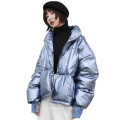 New Design Coat Girl Fashion Short Duck Silver Down Jacket High Quality Women For Winter Coat Girl